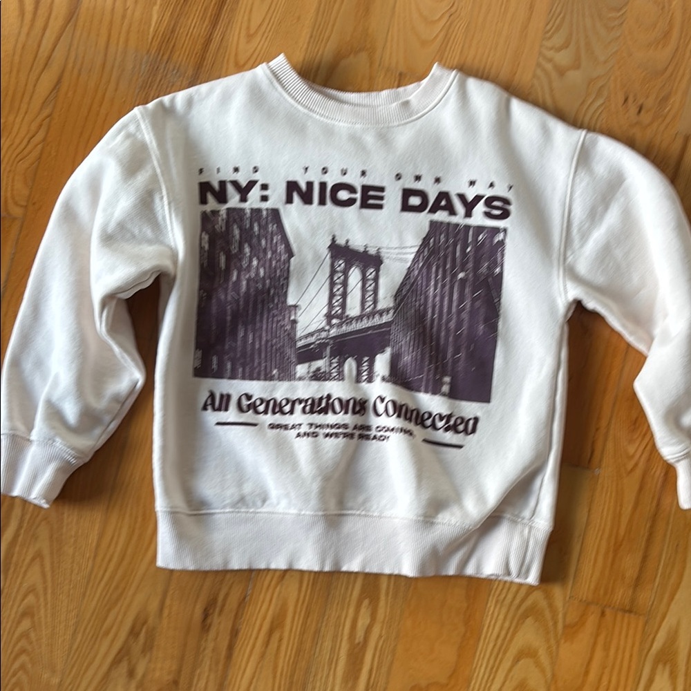 Zara Cream crew neck